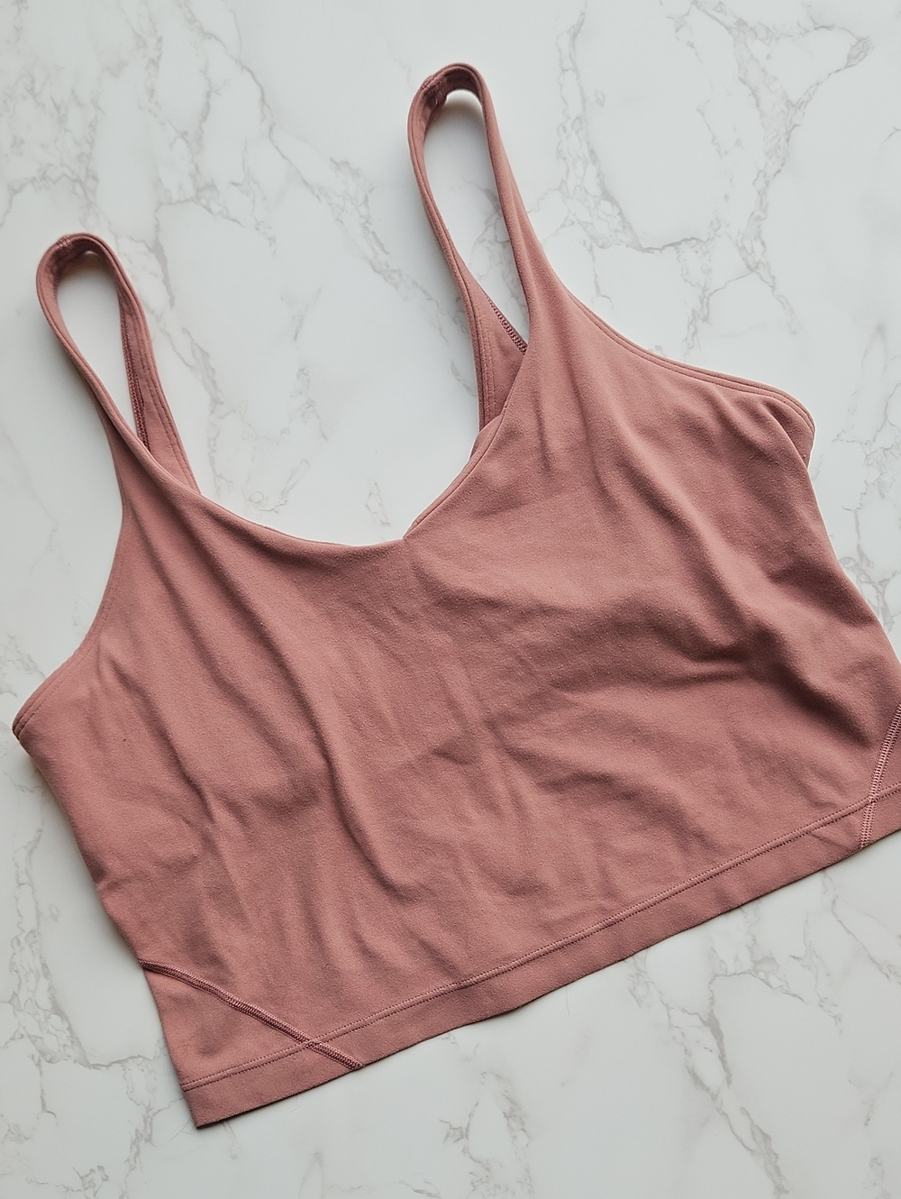 Lululemon Cropped Align Tank Top - Mauve Pink 10